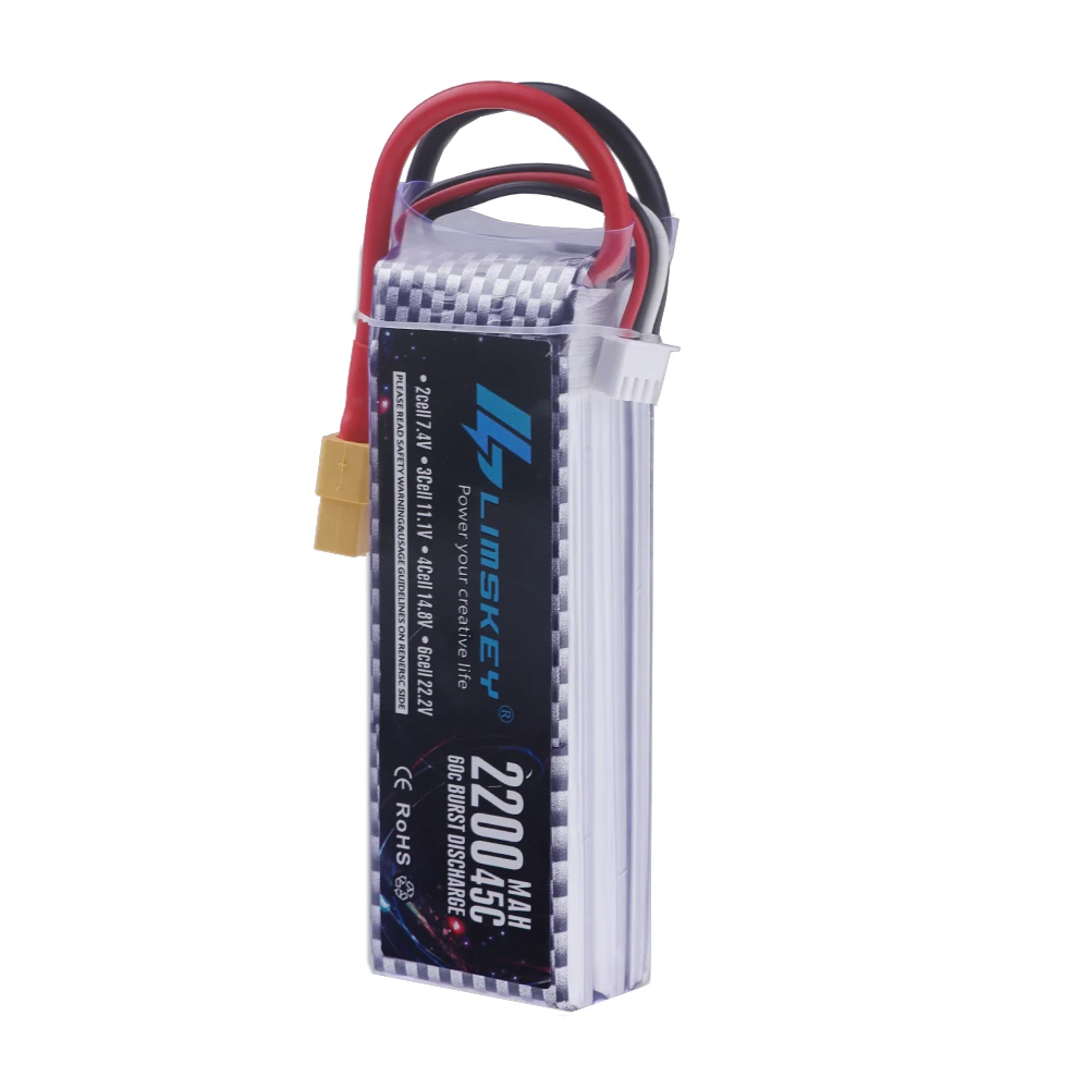 2S 3S 4S 6S Lipo Battery 7.4V  - огляд і ціна 4S Lipo Battery 14.8V 6000Mah