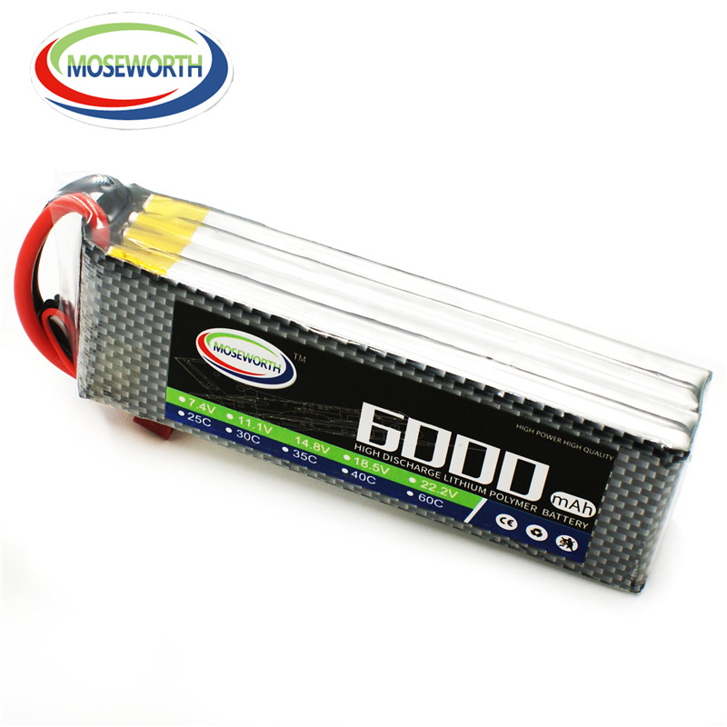 4S 14.8V 6000mAh RC Toy Lipo B - огляд і ціна 4S Lipo Battery 14.8V 6000Mah