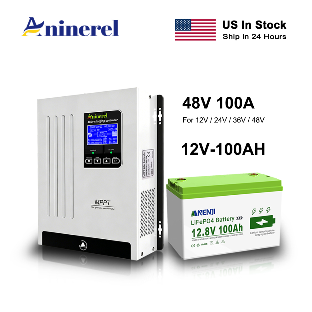 Aninerel 100A Solar Charge Con - огляд і ціна Lifepo4 12V 100Ah Bms Bluetooth