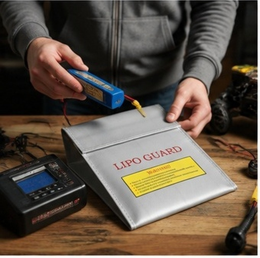 18x23cm Lipo Safety Bag Firepr - огляд і ціна Lipo Battery Fireproof Safety Charge Box